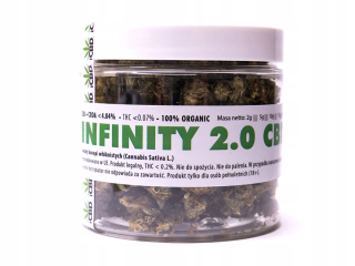 CBD - Nekonečno 2,0 CBD 4,04% vysuší konope kvety 10G hit