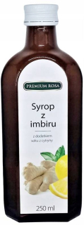 ZÁZVOROVÝ SIRUP S Ďumbierom a citrónovou šťavou 250ml Rosa