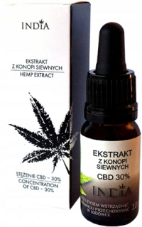 CBD - India konopný éterický olej Kannabidol CBD 10% 1000mg