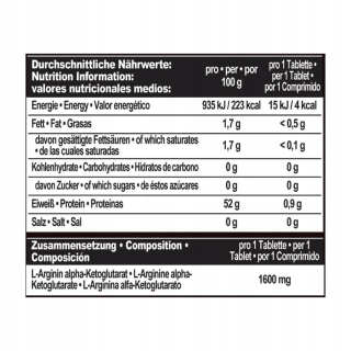 Testosterón - IronMaxx AAKG Ultra Strong 180 kariet.