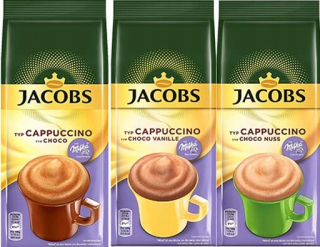Cappuccino - Kapučíno - Jacobs Cappuccino Choco Milka Set 3 x 500 g