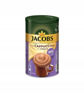 Cappuccino - Kapučíno - Jacobs Cappuccino Chocolate Milka môže 500g