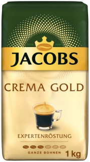 Zrnková káva -  JACOBS CREMA GOLD EXPERT COFFEE BEANS 1KG