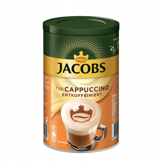 Káva bez kofeínu -  Jacobs * Cappuccino Káva bez kofeínu môže 220g