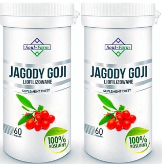 Sušené ovocie - Bobule Goji Lio / 120 Kapsuly / Hmotnosť +