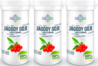 Sušené ovocie - Bobule goji lio / 180 kapsuly / riadenie hmotnosti +