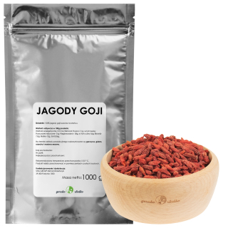 Sušené ovocie - Goji bobule sušený zdroj bielych vitamínov 1KG