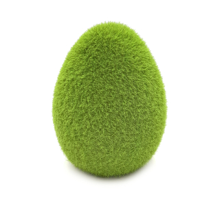 Veľkonočná dekorácia - Veľkonočná figúrka keramiky vajíčka 9,5 cm