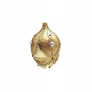 Veľkonočná dekorácia - Topaz Egg - Veľkonočné sklo