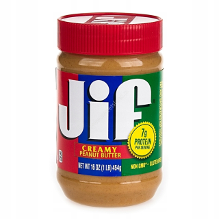 JIF krémové arašidové maslo 454g.