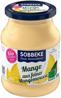 Mango jogurt (7,5% tuku v mlieku) bio 500 g (hodinky