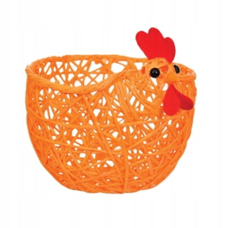 Veľkonočná dekorácia - Jumi papierový kôš - Kura%2C Orange