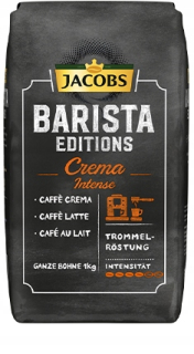 Zrnková káva -  Jacobs barista crema intenzívny 1kg obilia