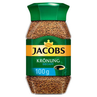 Káva bez kofeínu - Jacobs krönung decaff. Bez kofeínu 100 g