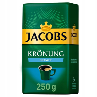 Káva bez kofeínu - Jacobs Krönung DecAff Haffeinovaná Káva 250 g