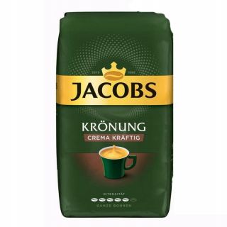 Zrnková káva -  Jacobs Kronung Crema Kraftig 1kg Obilie Káva
