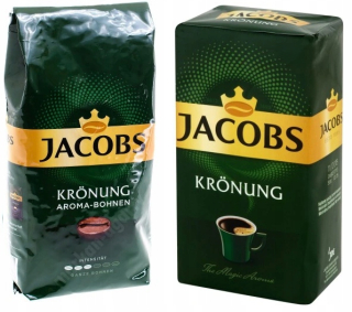 Káva mletá - Jacobs Kronung Mleté kávy + obilie 500g