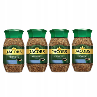 Káva bez kofeínu -  Jacobs Kronung Decaff bez kofeínu 100g x 4 ks