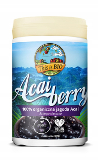Sušené ovocie - Acai Berry Berry 80g prášok 100% Organické