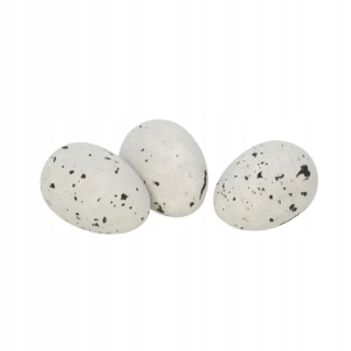 Veľkonočná dekorácia - Polystyrénové prepelice vajcia 15 mmx18 mm šedá