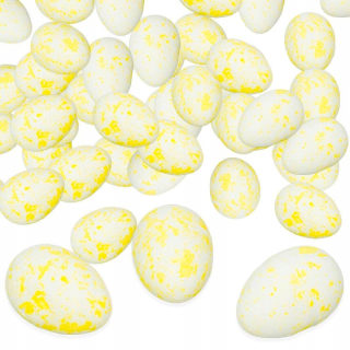 Veľkonočná dekorácia - 2x3cm polystyrénové vajcia zabalené 24 ks