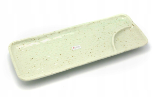 Japonský tanier Celadon dlhý tanier s omáčkovým člnom