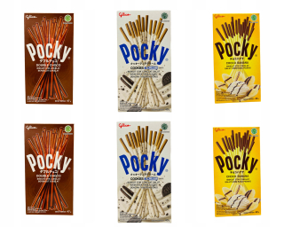 Japonské PocKY Fingers Set 3x2 Packaging Mix
