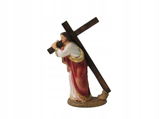 Veľkonočná dekorácia - Ježiš Kristus s krížovou živicou