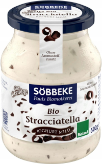 Jogurt Stracciatella 7,5% pozadia V mliečnom bio Sobbeke