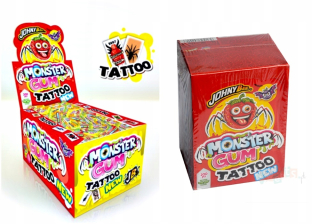Johny Bee Monster Gum Tatoo 200ks gumy