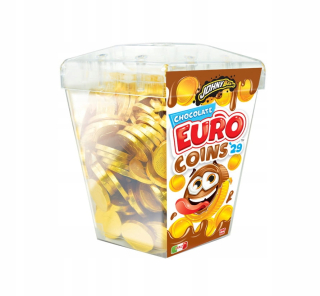 Johny Bee Milk Chocolate Coins Euro 340 ks