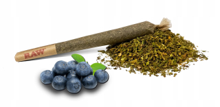 CBD - Spoločné Twist blank sucho CBD 18% Blueberry Haze 10S
