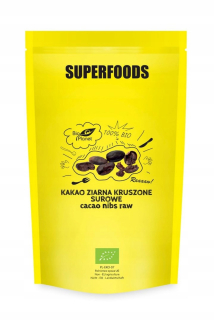 Kakaové zrná drvené surové bio 600 g - bio lietadlo