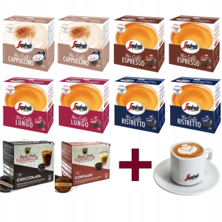 Kávové kapsule - KAPSULY na DOLCE GUST Segafredo + pohár 116 ks