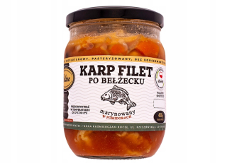 Marinovaný kapor 400g Zdravé a potravinárske ryby Bełżec