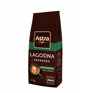 Zrnková káva - ASTRA Coffee Mierne Espresso Grainy Arabica 1 kg