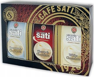 Káva mletá -  Kaviareň Cafe Sati Blúza Set 3 x200g
