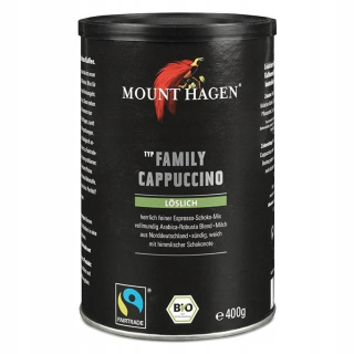 Cappuccino - Kapučíno - RODINNÁ KÁVA CAPPUCCINO 400g MOUNT HAGEN