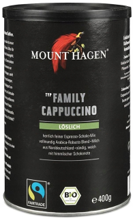 Cappuccino - Kapučíno - Káva CAPPUCCINO Rodina BIO 400 g - Mount Hagen