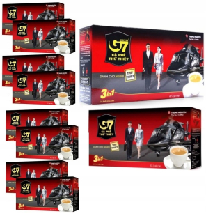 Cappuccino - Kapučíno - Káva G7 rozpustné vietnamské 3IN1 SET 10 OP.