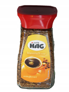 Káva bez kofeínu - HAG KÁVA BEZ KOFEÍNU Arabica 100% rozpustná