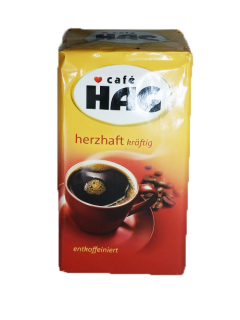 Káva bez kofeínu - Káva Hag HerzThaft bez kofeín Mielona 500g