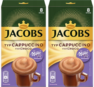 Cappuccino - Kapučíno - KÁVA Jacobs Cappuccino Milka Choco 18g x 16ks