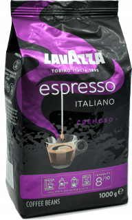 Zrnková káva -  Káva Lavazza Espresso Italiano Cremoso 1kg