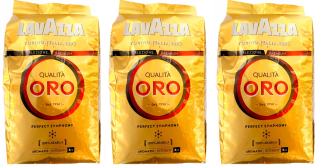 Zrnková káva - KÁVA LAVAZZA QUALITA ORO 3x1kg ČERSTVÁ DODÁVKA
