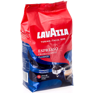 Zrnková káva -  KÁVA LAVAZZA KÁVA CREMA E GUSTO CLASSICO 1 KG