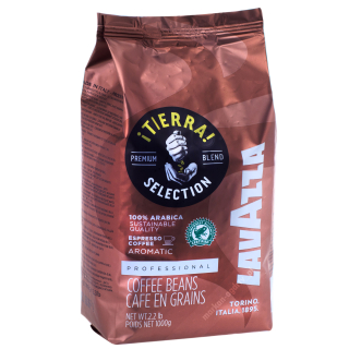 Zrnková káva -  KÁVA LAVAZZA KÁVA TIERRA 100% ARABICA 1 KG