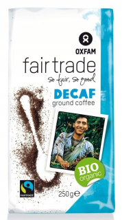 Káva bez kofeínu - ZEMNÁ KÁVA DECAFFEÍN BIO OXFAM 250g