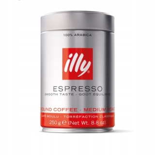 Káva mletá - Mletá káva Illy espresso 100% Arab. 250g ..