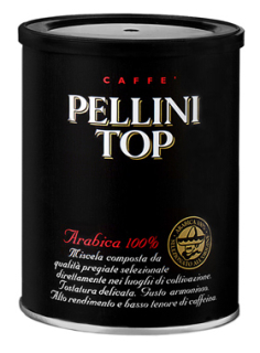 Káva mletá - Mleté kávy Pellini top 250g 100% Arabica